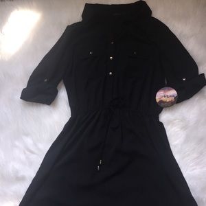 Drawstring Shirt Dress NWT